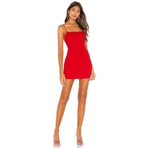 Superdown Dixie Little Red Backless Dress, size medium